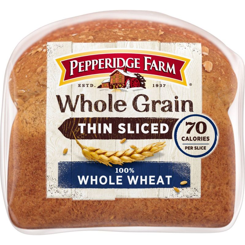 Pepperidge Farm 100% Whole Wheat Thin Sliced Bread - 22oz