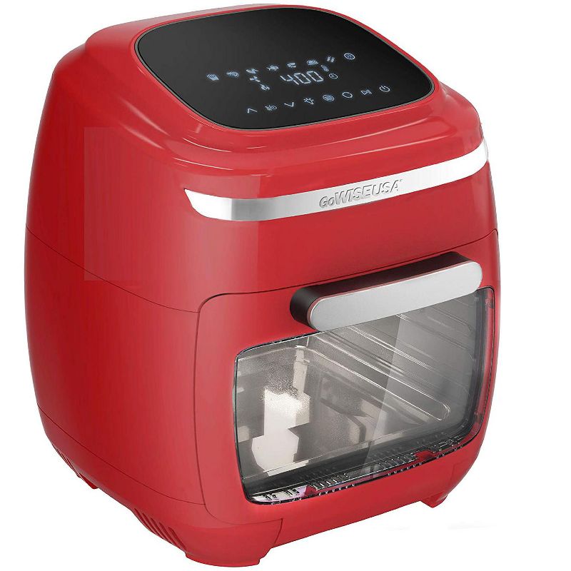 GoWISE Vibe 11.6-Quart Air Fryer Toaster Oven w/ Rotisserie & Dehydrator, Red
