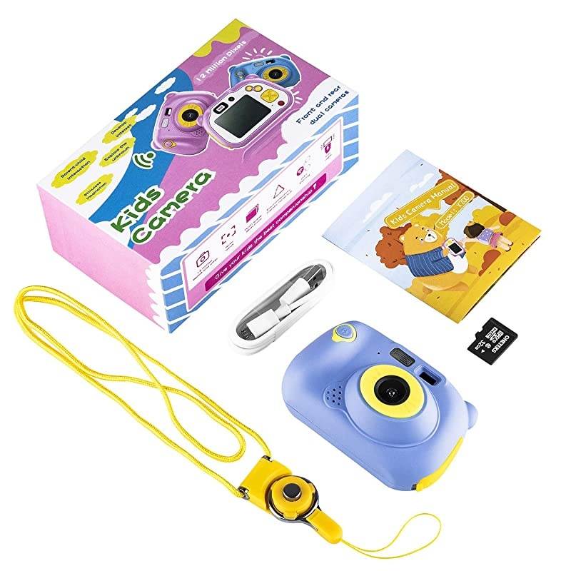 Memory Card Include] Kids Camera, Kids Digital Camera 12 Megapixel WiFi Kids Digital Camera for 2020 for Kids (Blue)