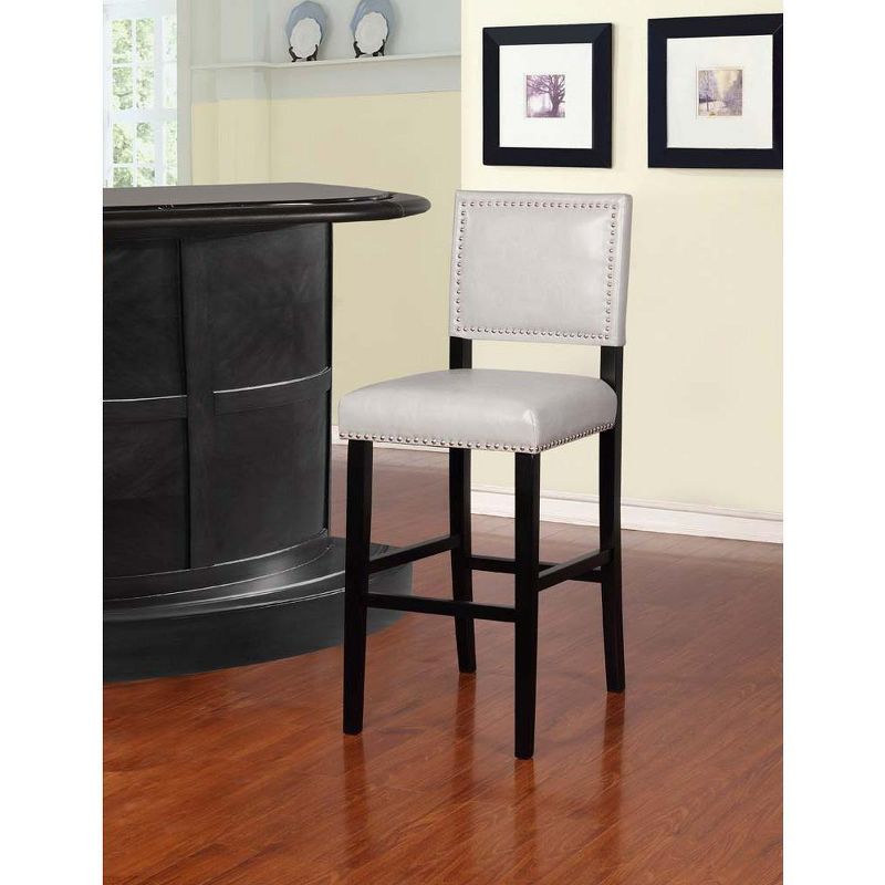 Linon Blake Dove Gray Bar Stool