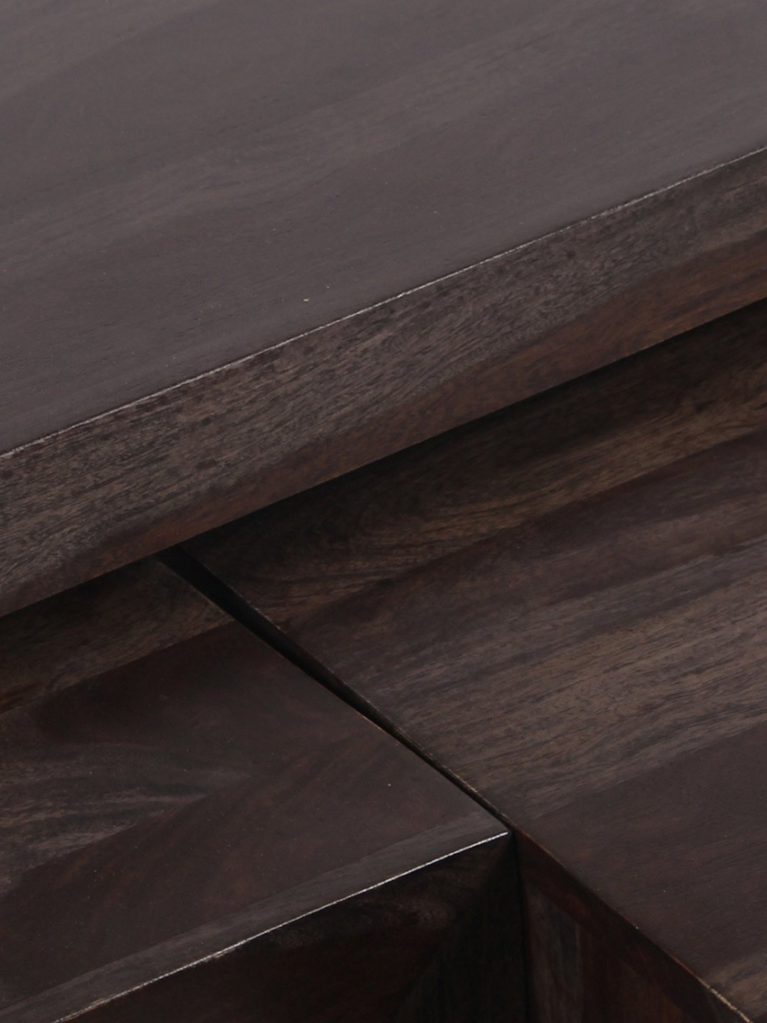 Ikiriya Kassel Dark Brown Wood Coffee Table Mahogany Finish