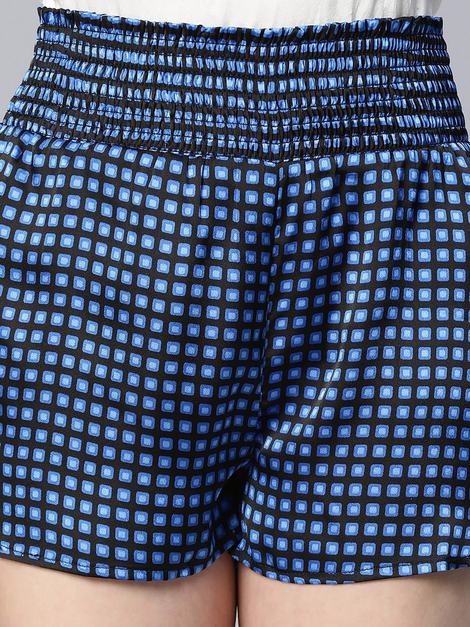 Oxolloxo Navy Checks Shorts