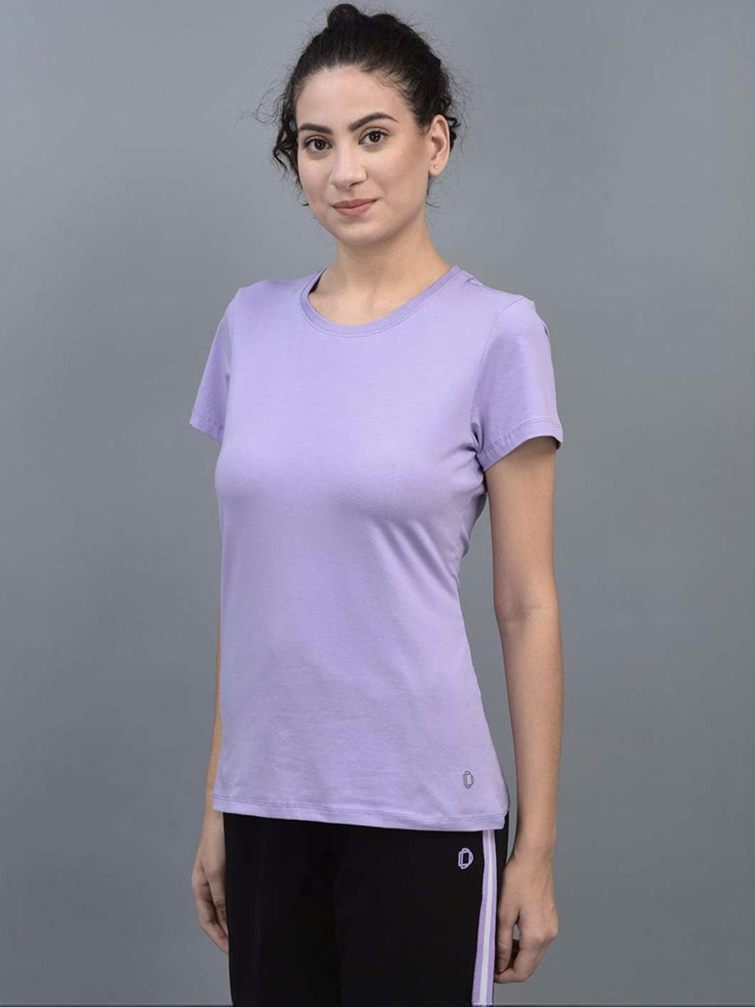 Dollar Purple Cotton Sports T-Shirt