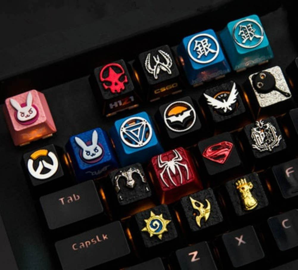 Mugen Agents of Shield Custom Themed Keycaps for Cherry MX Switches - Fits Most Mechanical Gaming Keyboards - with Keycap Puller