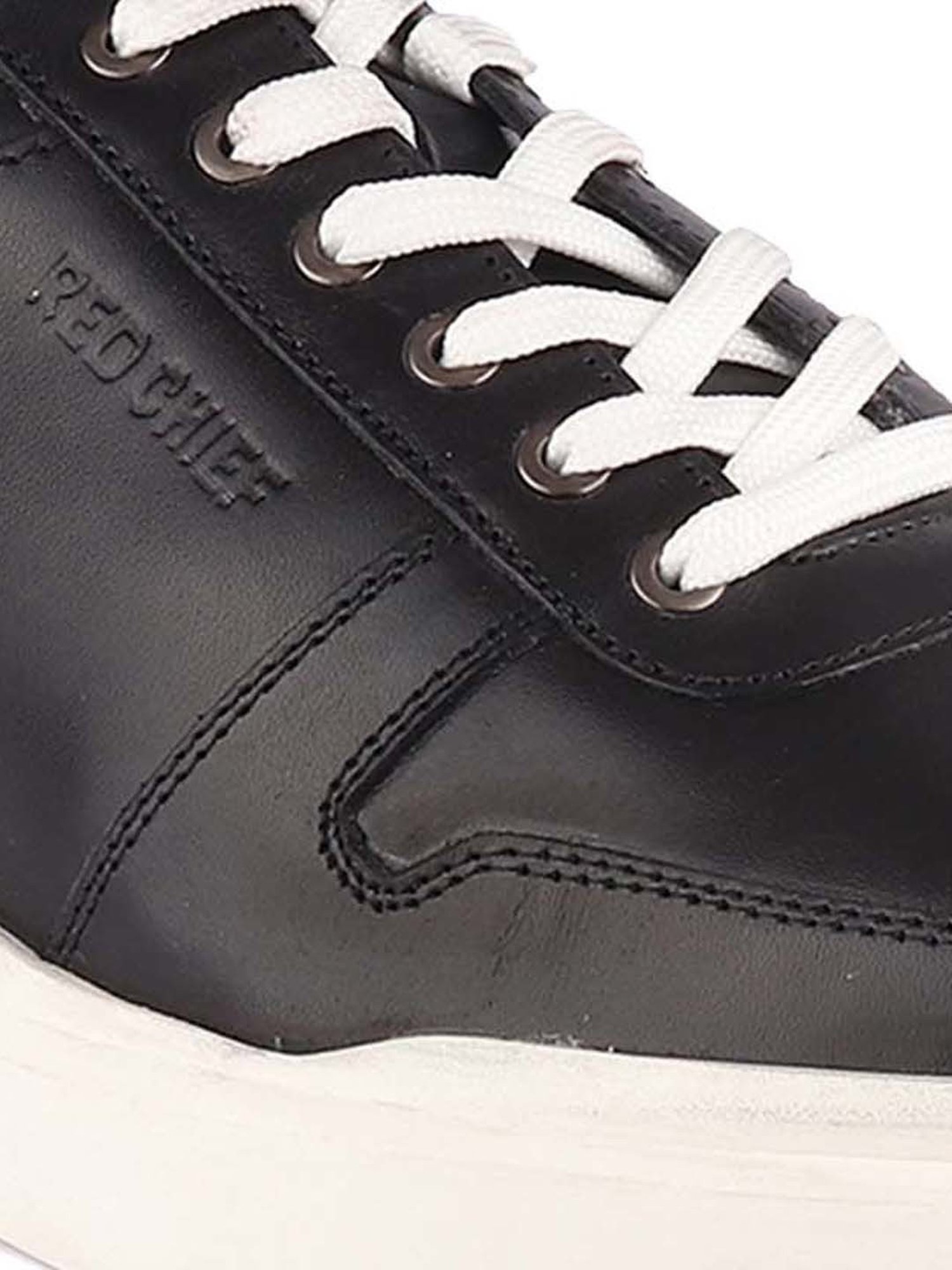 Red Chief Men's Black Casual Sneakers