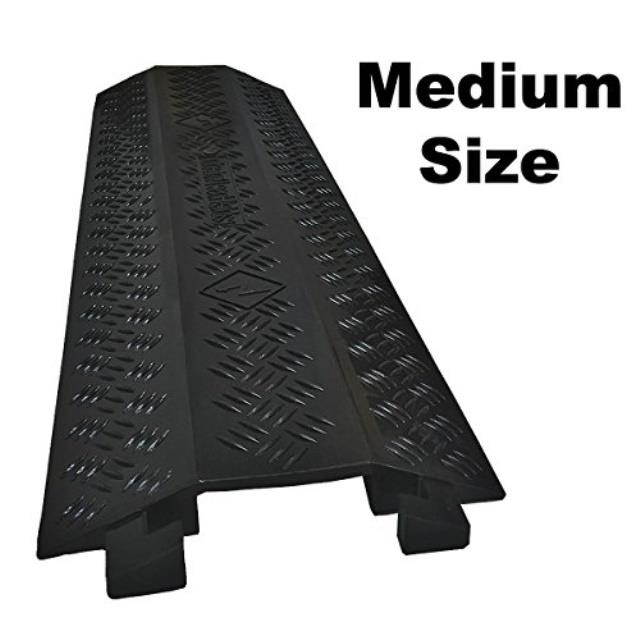 drop trak cable & hose protector  medium  black