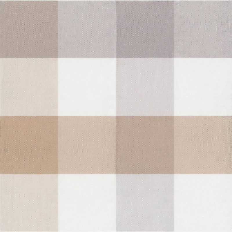 Kimberly Grant Woven Buffalo Check and Taupe Quilt - Gray