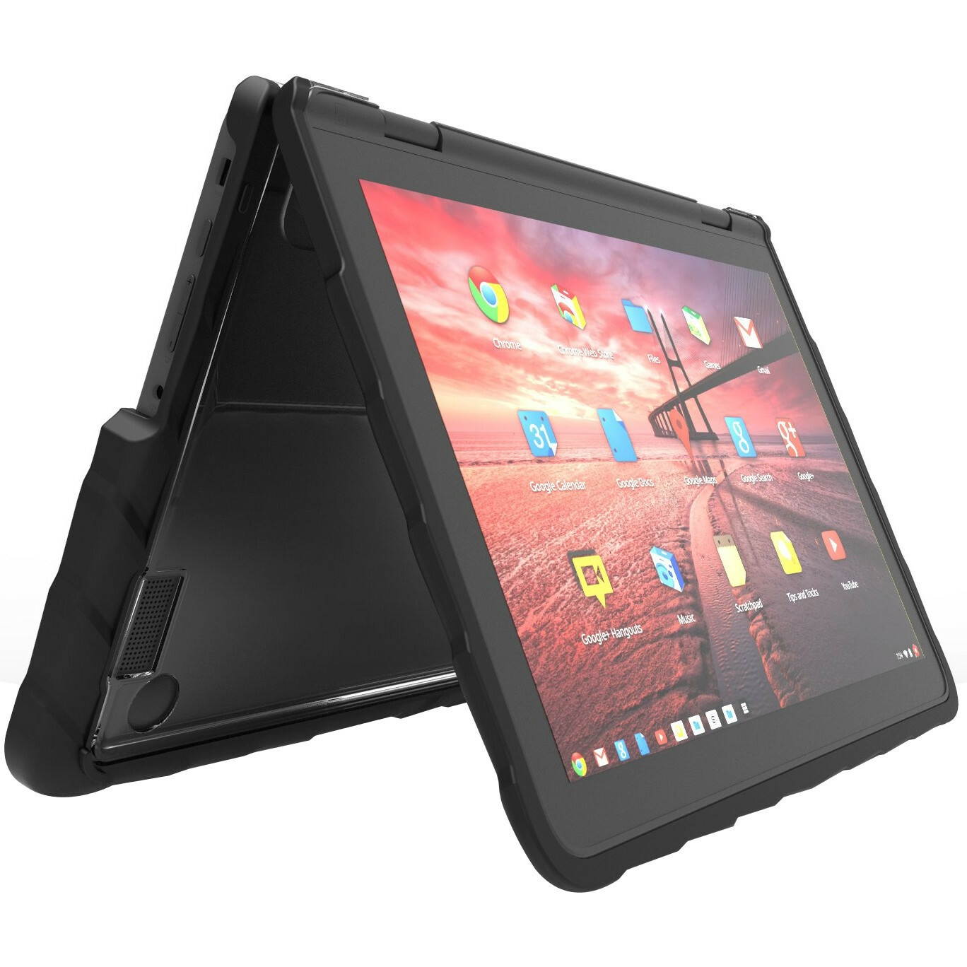 Gumdrop DropTech Lenovo 500e Case for 11.6" Chromebook - Transparent, Black