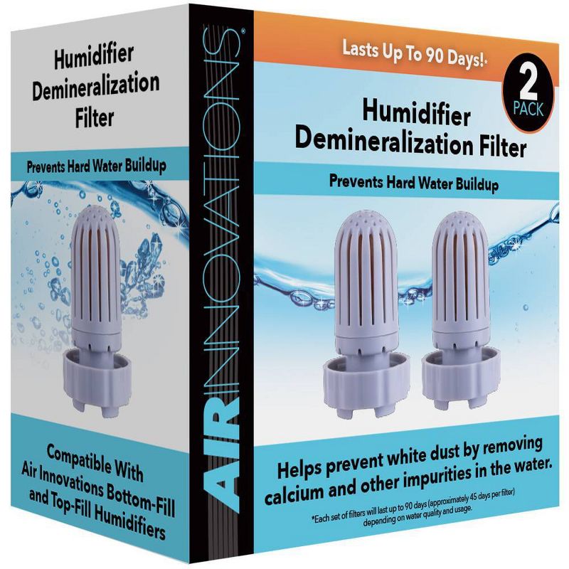 Air Innovations 2pk Universal Demineralization Filter Silver