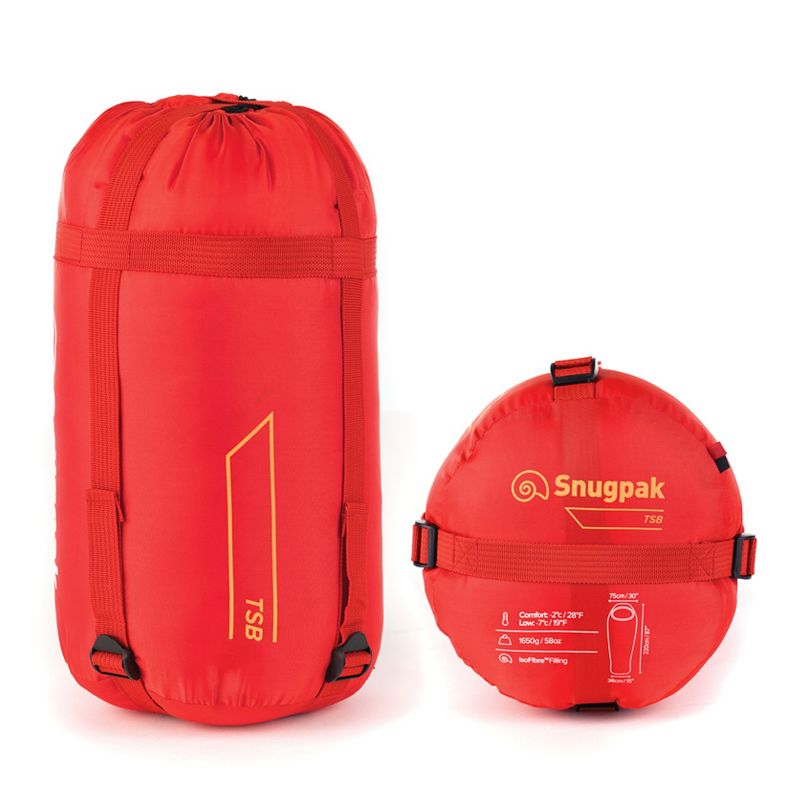 Snugpak Basecamp TSB Sleeping Bag, 28 Degree, Ruby Red