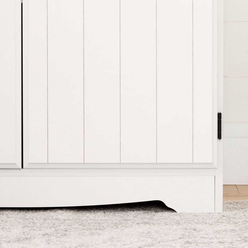 Farnel 2 Door Storage Cabinet Pure White - South Shore