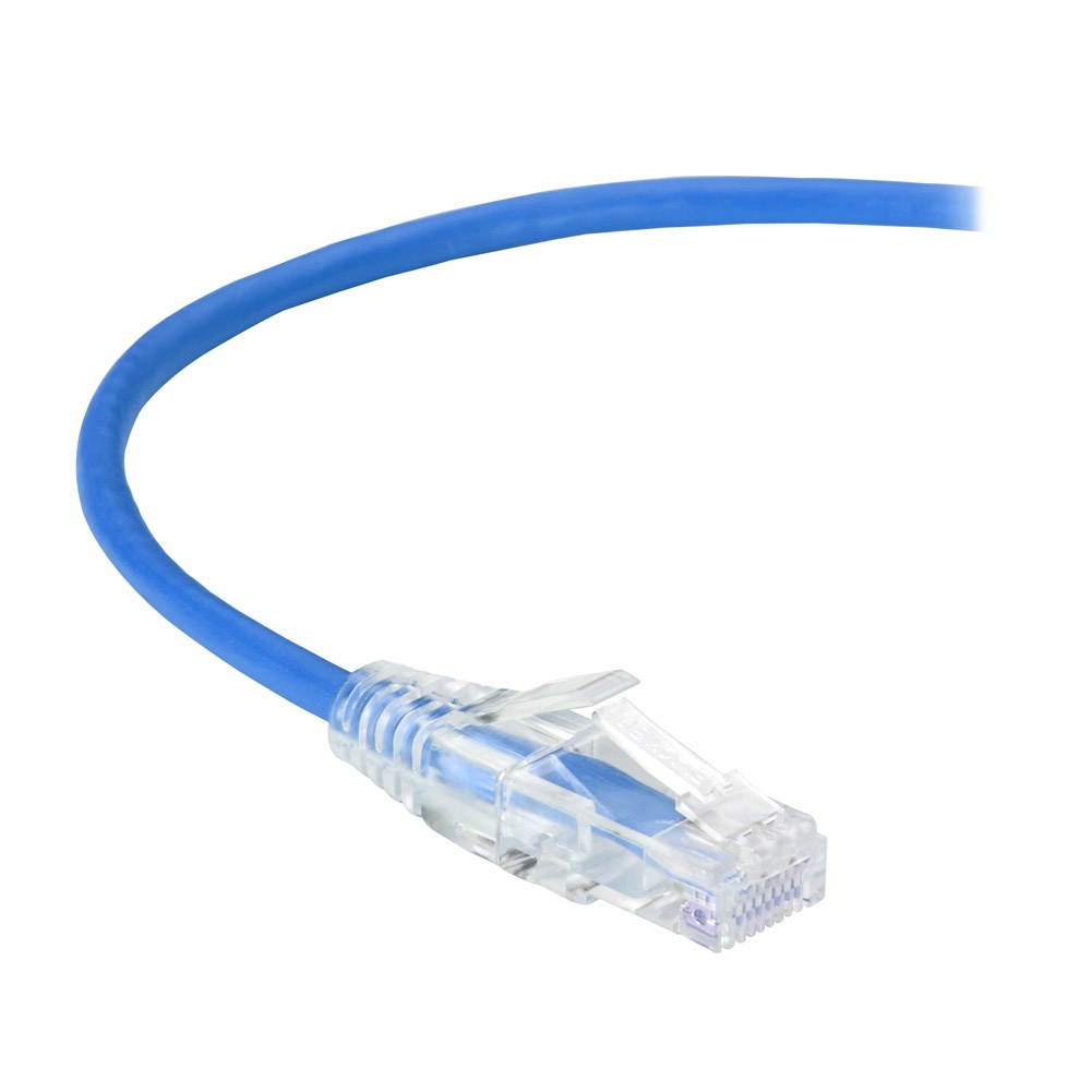 4FT BLUE CAT6A SLIM 28AWG PATCH