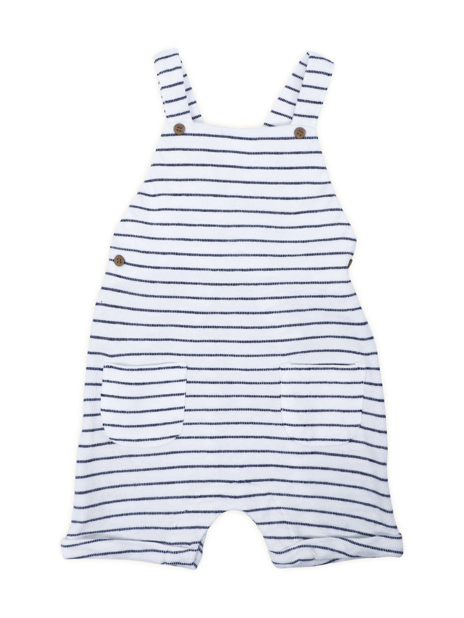 Haus & Kinder Kids Tropical Retreat Blue & White Cotton Striped T-Shirt Set
