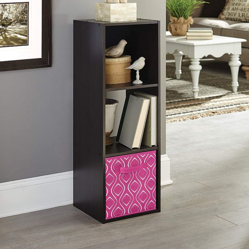 ClosetMaid 184400 Nonwoven Polypropylene Fabric Multiple Item Spacious Storage Organizer Cube with Two Handle Design, Fuchsia Diamond (6 Pack)