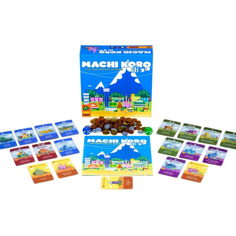 Pandasaurus Machi Koro Family Card Game 5th Anniversary Edition