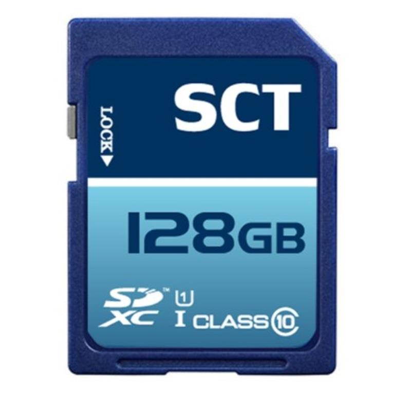 SCT Class 10 UHS-1 128GB SD XC Flash Memory Card, S.F128.RT - Retail Packaging