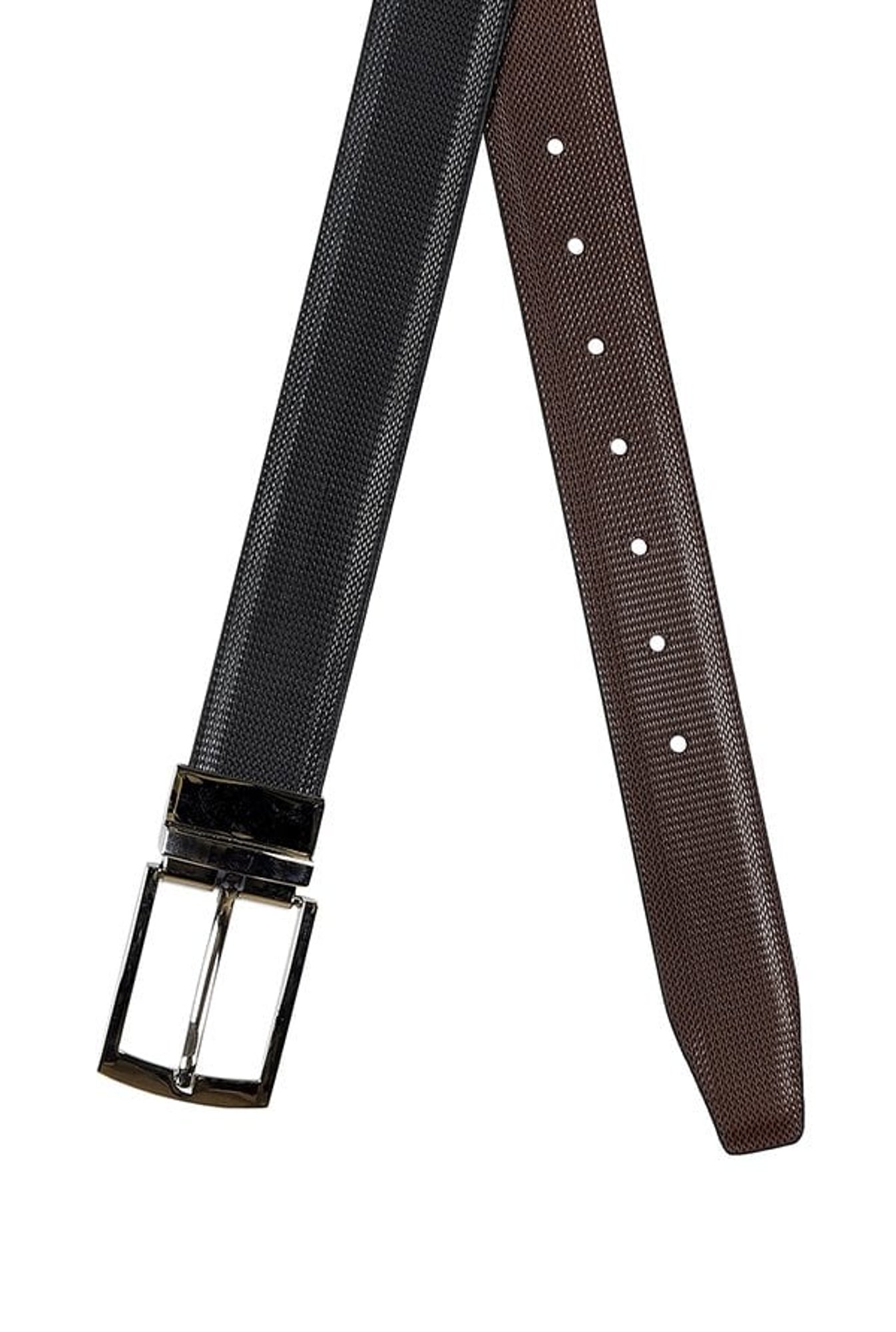 Kara Black & Brown Solid Reversible Belt