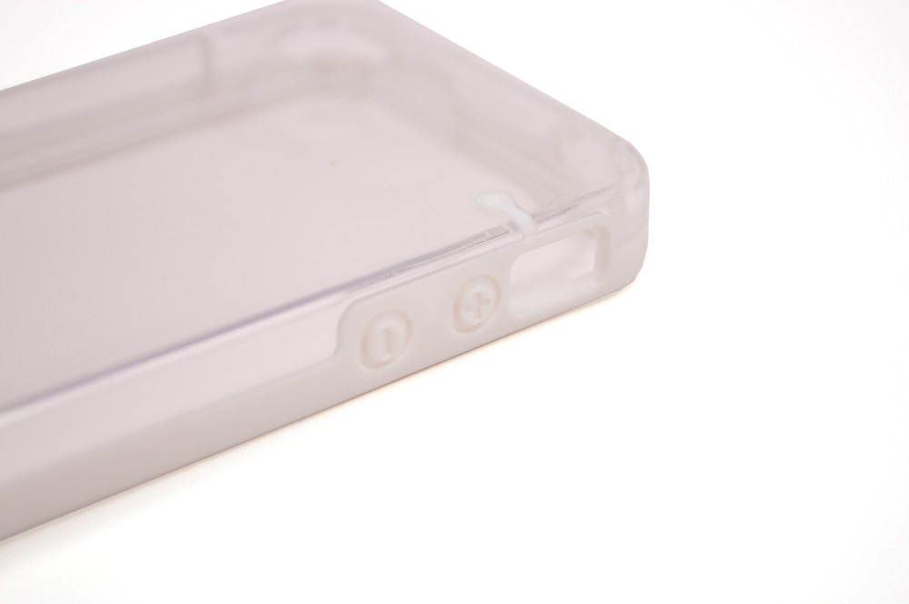 White Glow in the Dark Rubber Edge iPhone 4 and 4s Plastic Cell Phone Cover  Case with Free Stylus