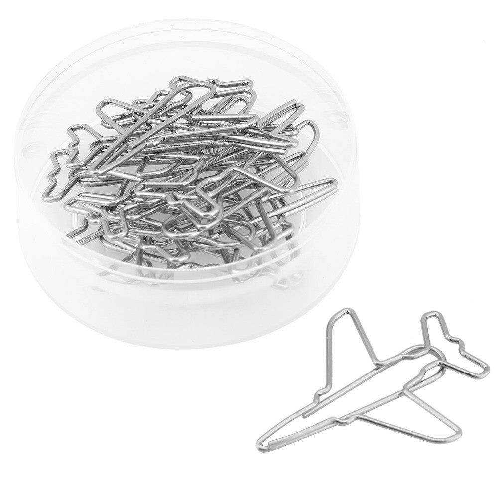 10pcs Airplane Shape Paper Clips Bookmark Marking Document Organizing Clip Bookmark Office Shool Stationery Marking Clip
