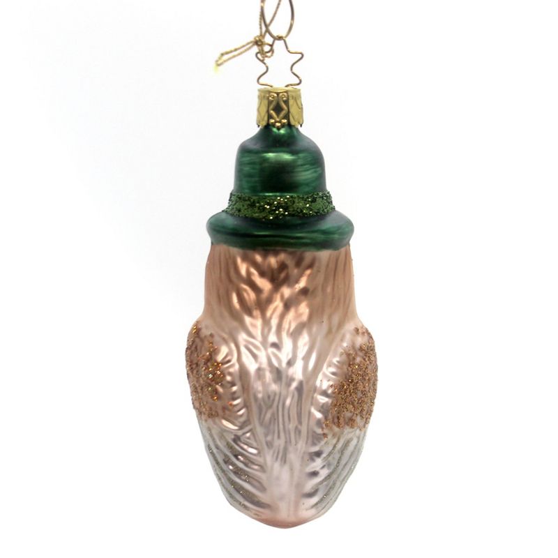 Inge Glas Owl Have A Bier Ornament Beer Wisdom  -  Tree Ornaments