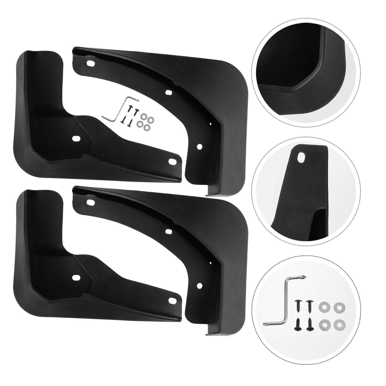 4pcs Car Mudguards Fine Durable Good Useful Car Mudguards Rear Tire Mudguards Car Mud Flap