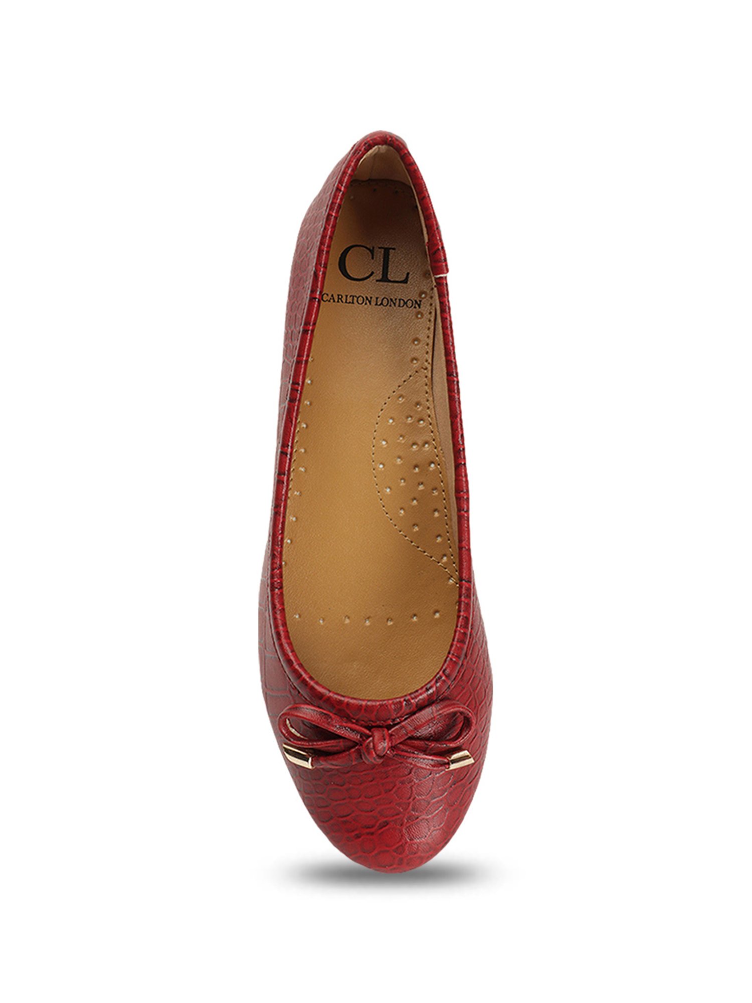 Carlton London Women's Red Flat Ballets