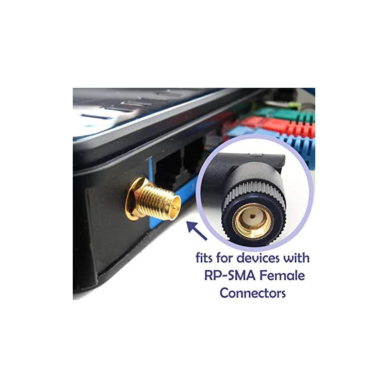 WiFi 9dBi Dual Band Omni Directional Antenna 24Ghz5Ghz with RPSMA Male Connector for Wireless WiFi Router and Network Devices