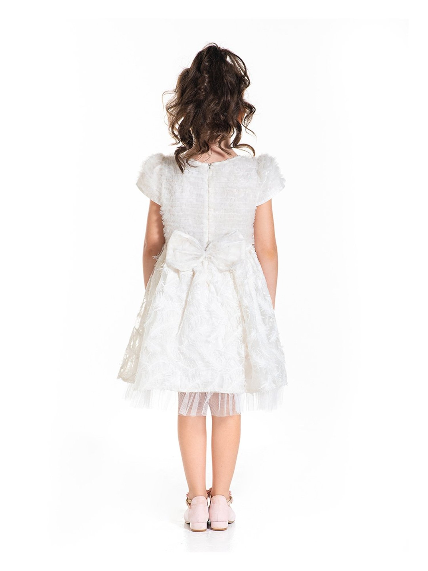 Cherry Crumble By Nitt Hyman Kids White Lace Dress