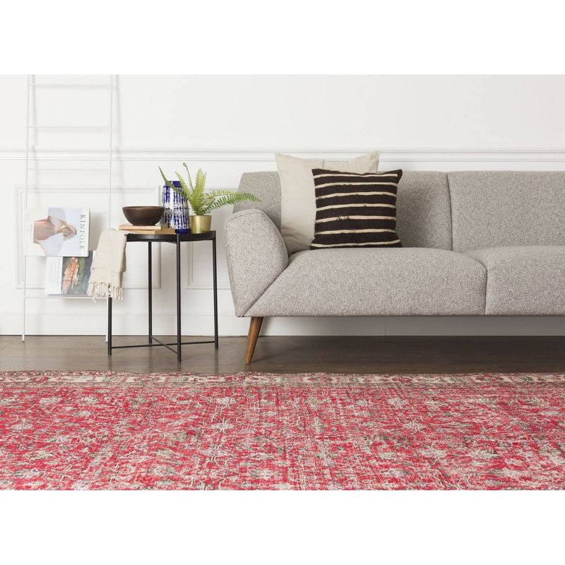 6'6"x10'4" Vintage One-of-a-Kind Sighart Rug Red - Revival Rugs