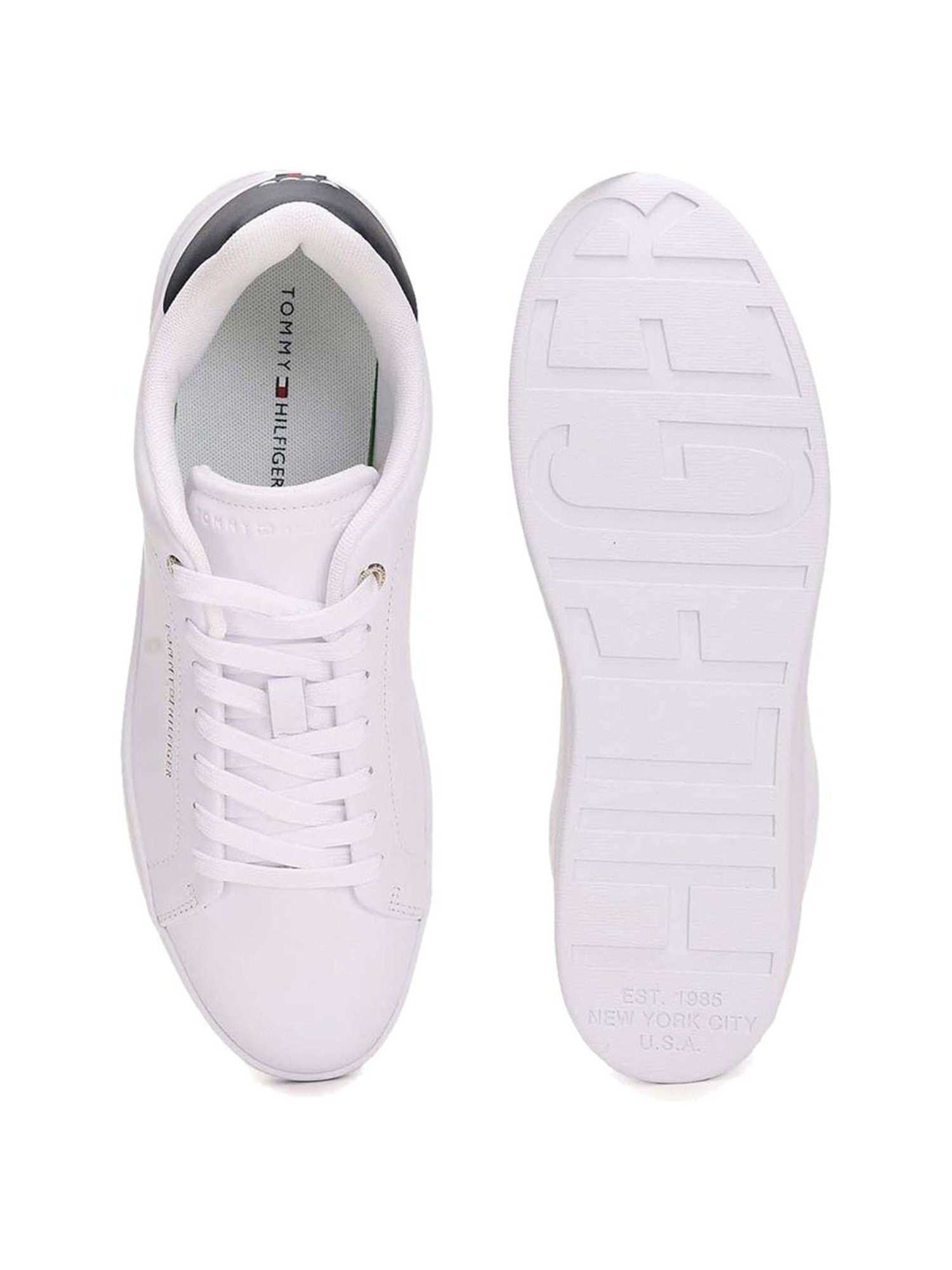 Tommy Hilfiger Men's White Casual Sneakers