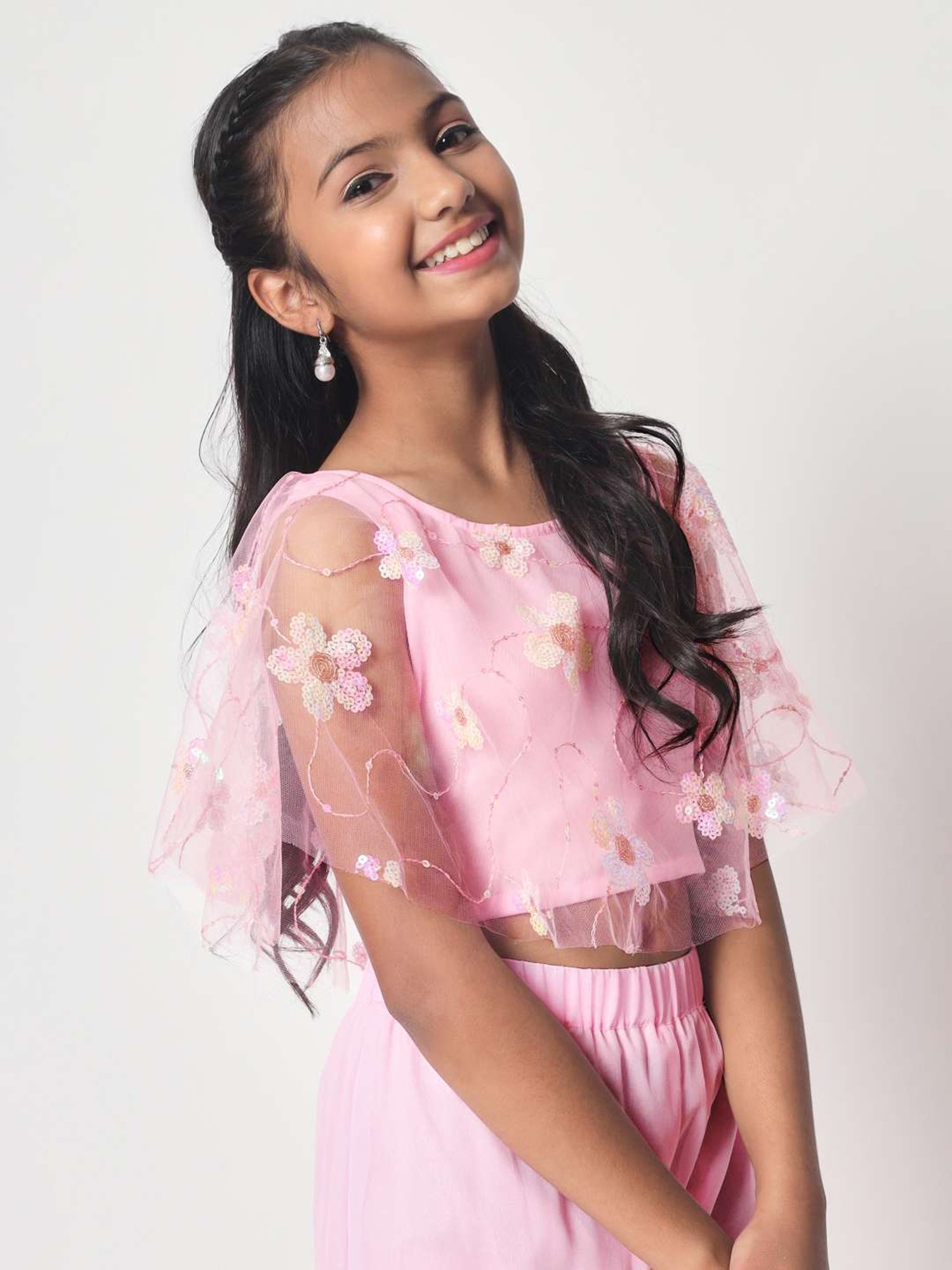 Cutecumber Kids Plum Lace Top