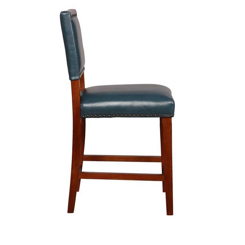 Linon Blake Pacific Blue Counter Stool