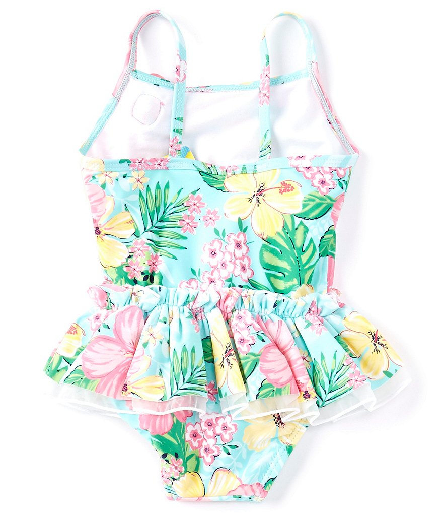 Starting Out Baby Girls 3-24 Months Ruffled Pineapple One-Piece Swimsuit