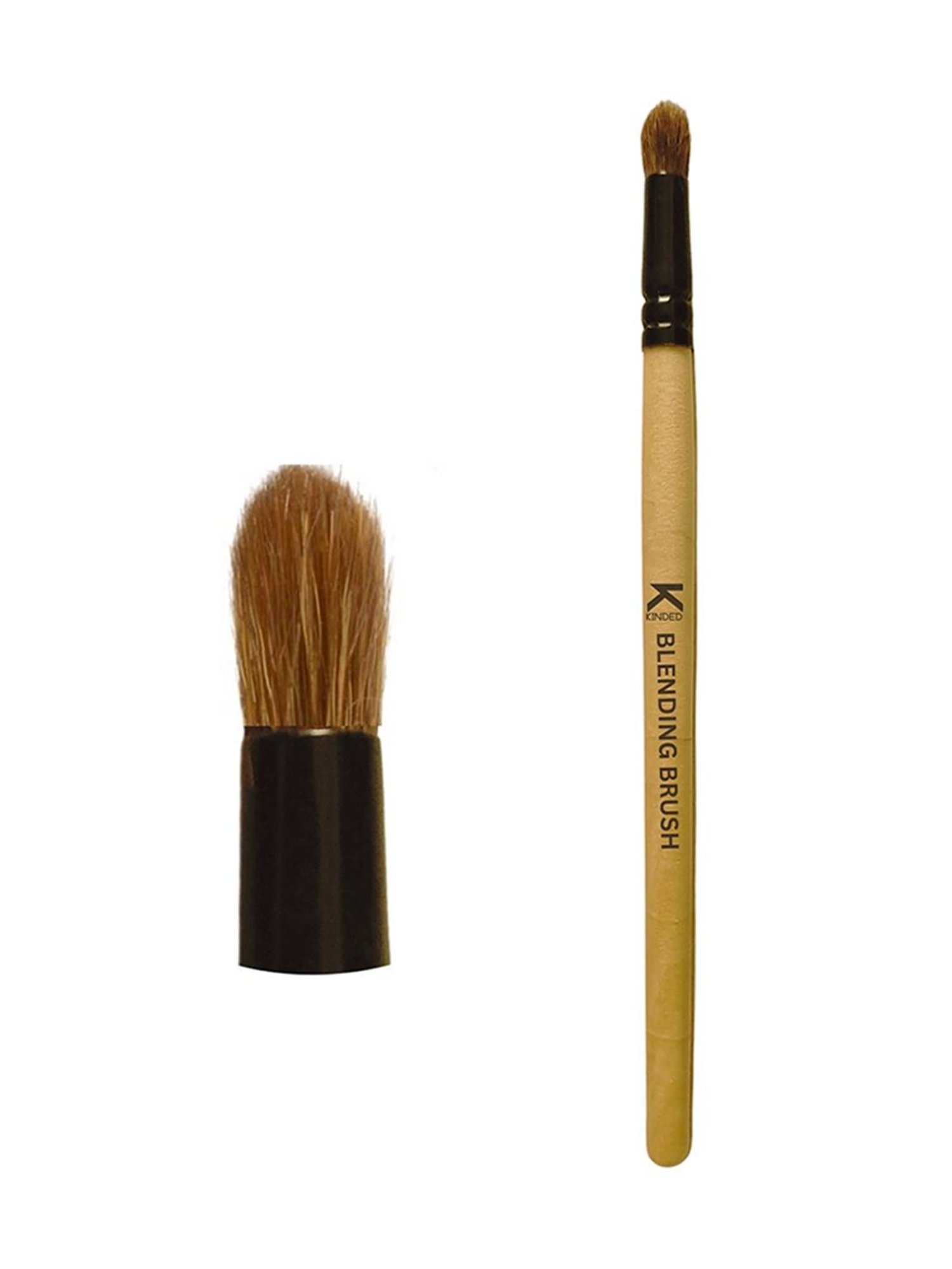 KINDED Blending Makeup Brush with Natural Wooden Handle