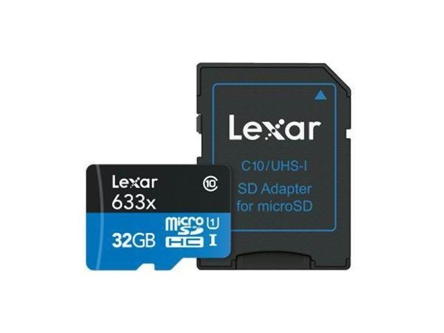 CRUCIAL 32GB LEXAR 633X MICRO SHDC SDX