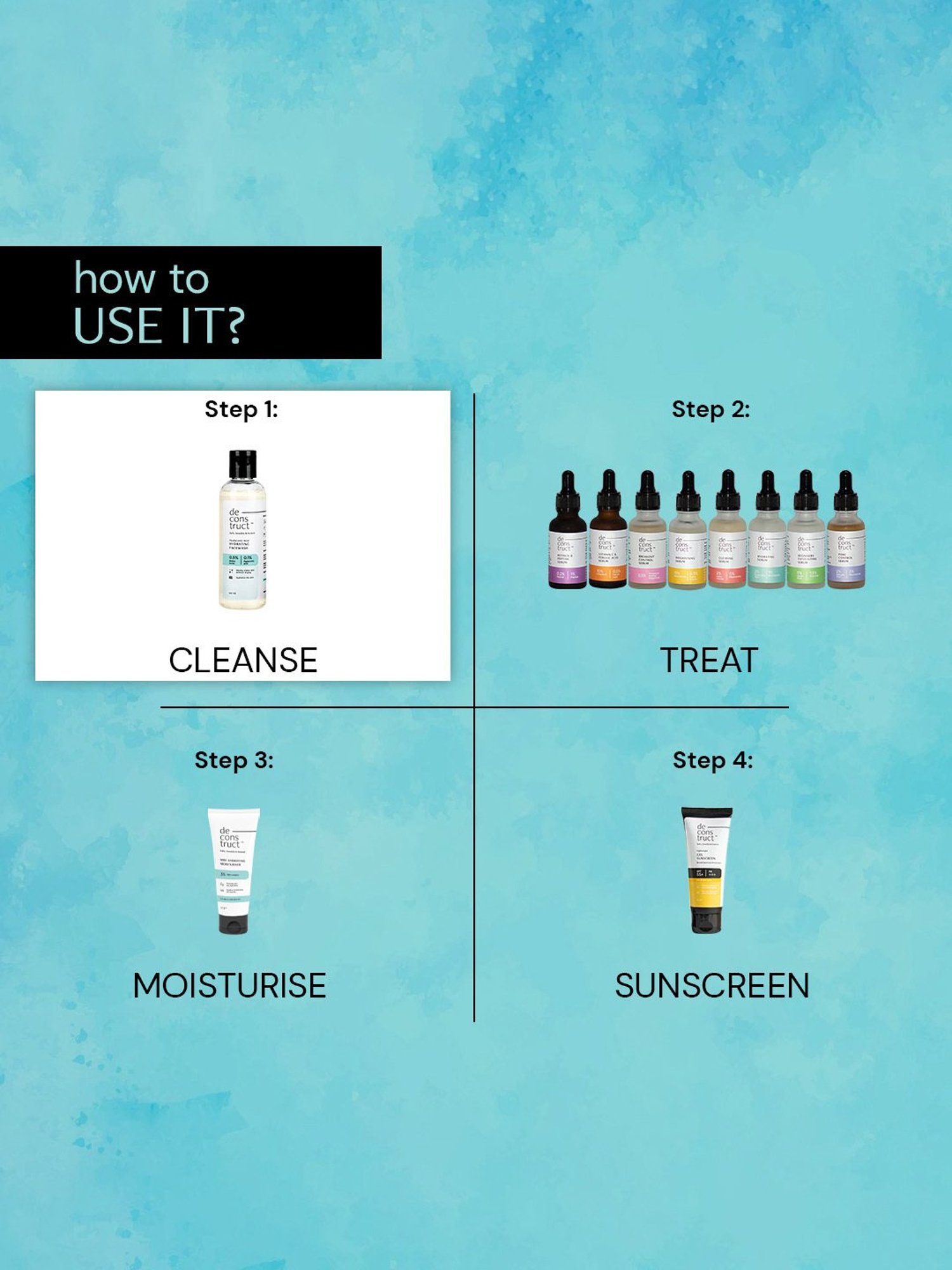 Deconstruct Hyaluronic Acid Hydrating Face Wash - 100 ml