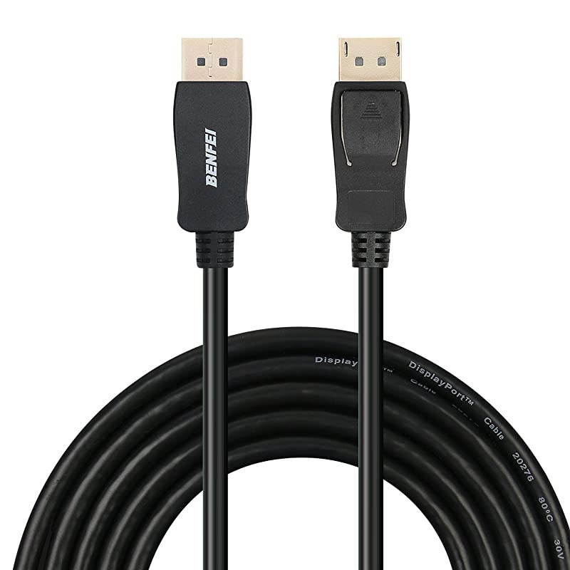 DisplayPort to DisplayPort 6 Feet Cable  DP to DP Male to Male Cable GoldPlated Cord Supports 4K60Hz 2K144Hz Compatible for Lenovo Dell HP ASUS and More