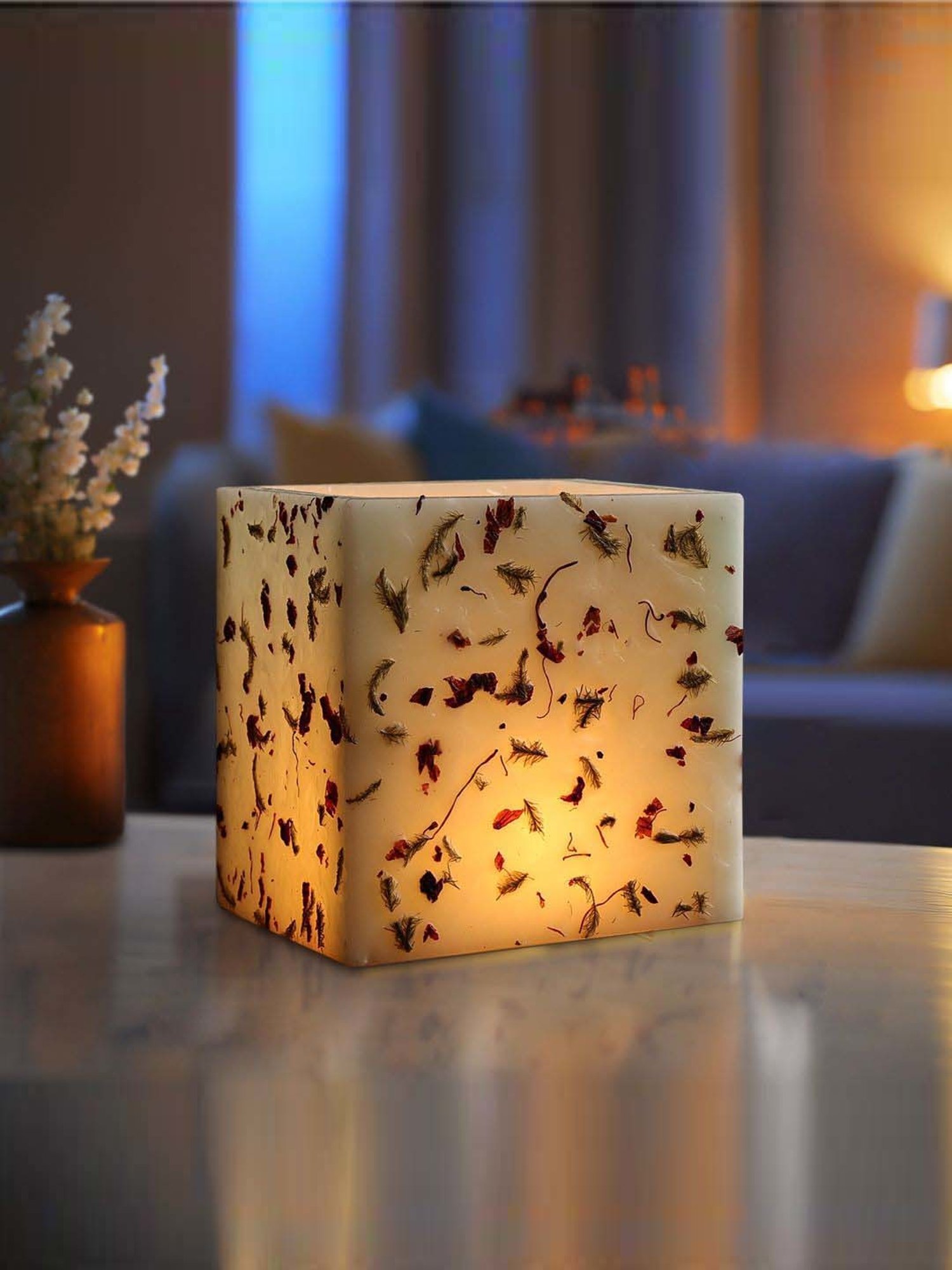 IRIS Multicolour Botanics Lilac & Peony Fragrance Lantern Candle