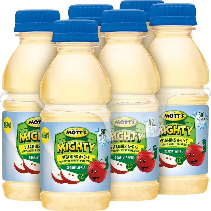 Mott's Mighty Original Apple Juice Drink - 6pk/8 fl oz Bottles