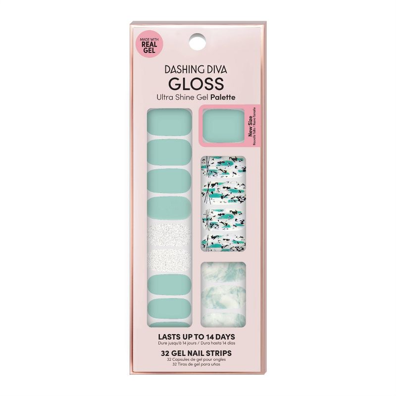 Ardell Nail Addict Blush False Nails Geometric Crystals - 24ct