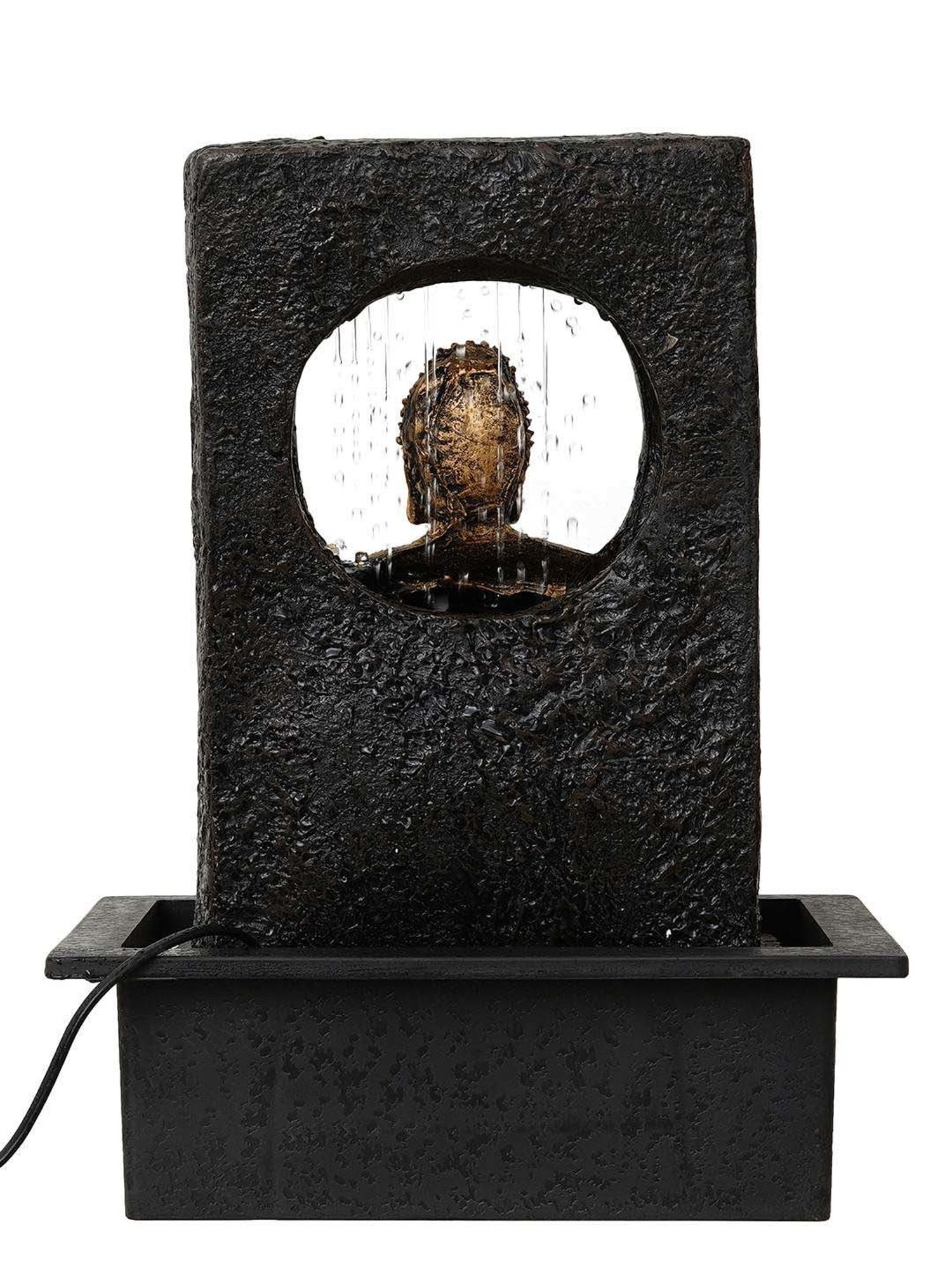 Tayhaa Brown Resin Fiery Tiger Head Showpiece