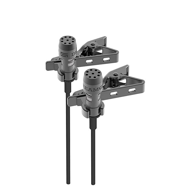 2HD Lavalier Lapel Microphone Full Accessories Pack  LAV PRO for iPhone Samsung Any Other Phones with Extensions Invisible Mic Holders  More Best StudioQuality Sound Kit for Youtubers