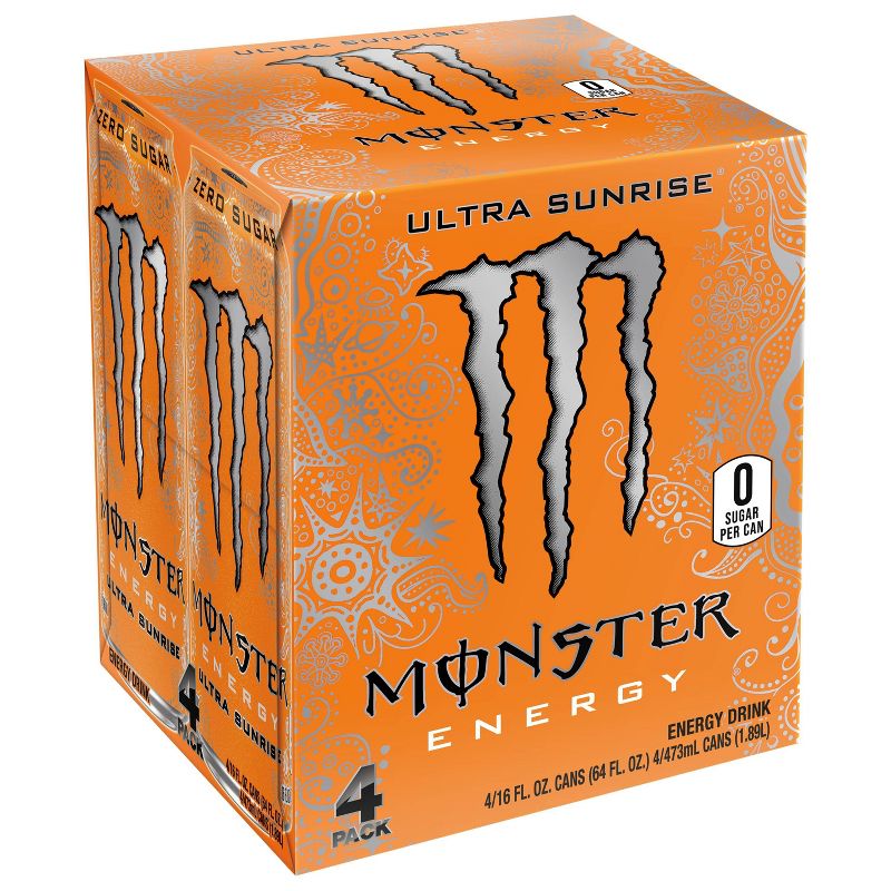 Monster Energy, Ultra Sunrise - 4pk/16 fl oz Cans