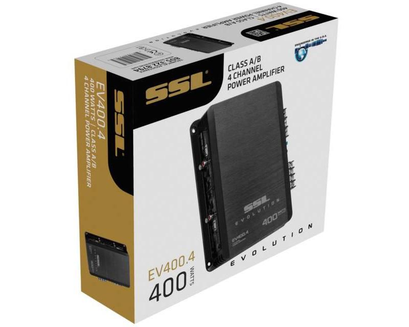 Soundstorm EV400.4 400W 4 Channel Car Power Amplifier Amp Mosfet SSL with RCA