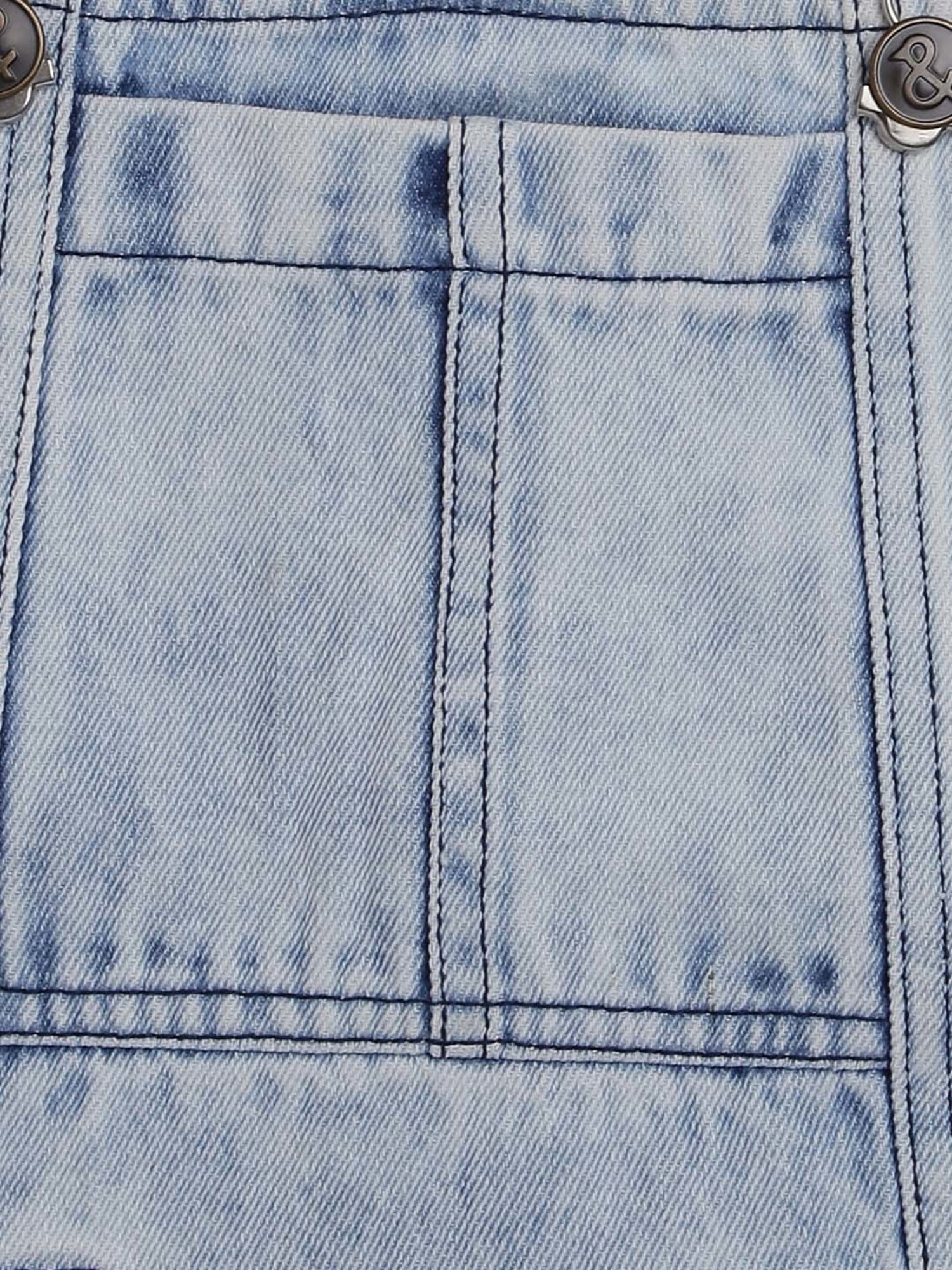 Tales & Stories Kids Blue Cotton Regular Fit Dungaree