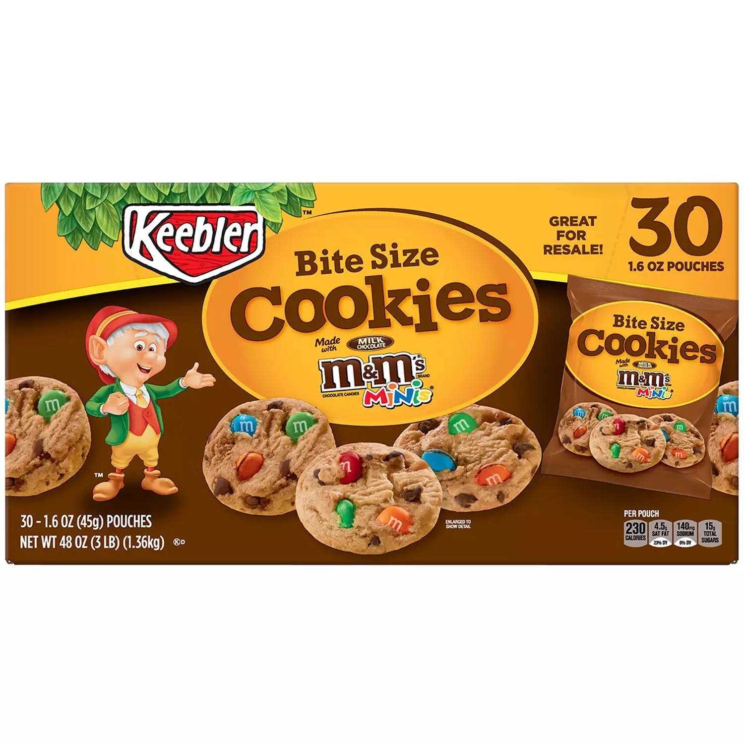 Keebler M&M Cookies (1.6oz., 30 ct.)
