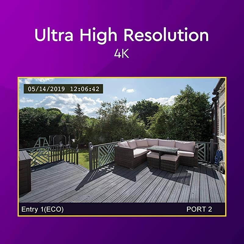 ReadyView 4K Surveillance Camera - 8MP UHD, PoE, IP67-rated, Motion Detection, Night Vision - BA9N0000NWT-HESN