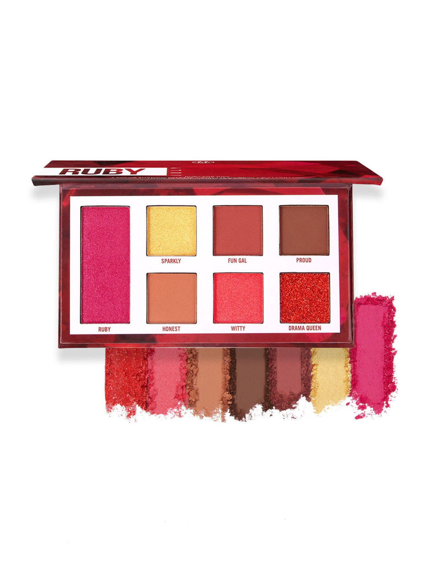BH Cosmetics 7 Color Shadow Palette Ruby for July - 9 gm