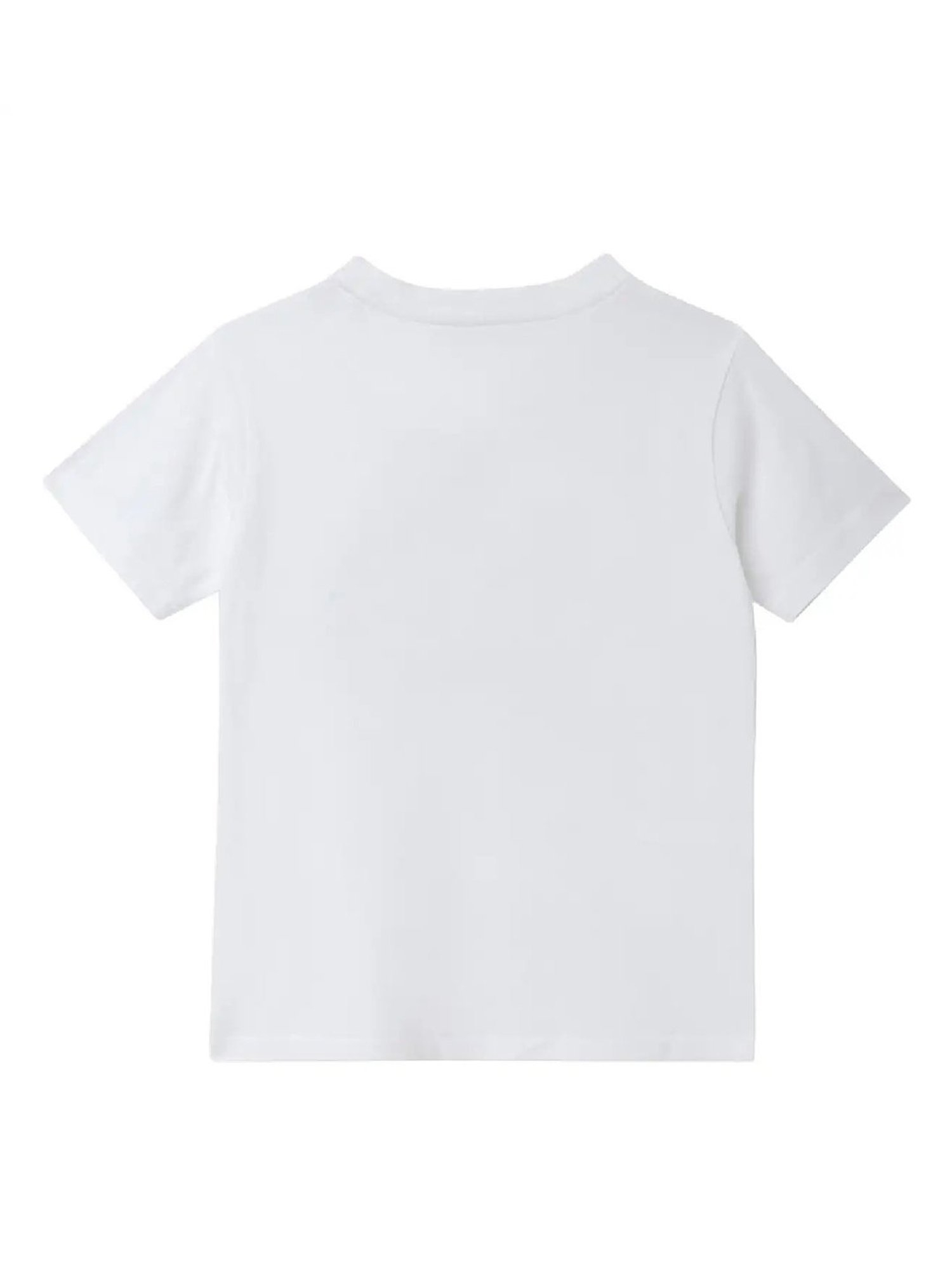 Blue Giraffe Kids White Embroidery  T-Shirt