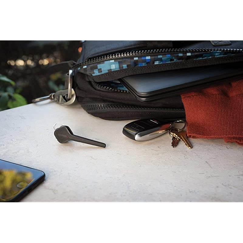 Bluetooth Headset Voyager 3200 Bluetooth Earpiece Compatible with iPhone and iPad Diamond Black Renewed